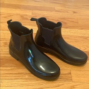 Hunter Chelsea Black Ankle Boot